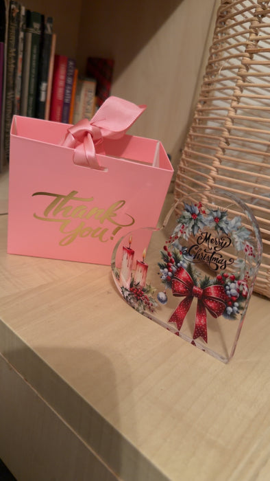 Christmas Gift Plaque + Gift Bag