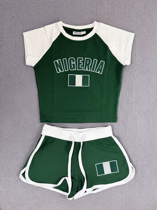 Nigeria Shorts Sets